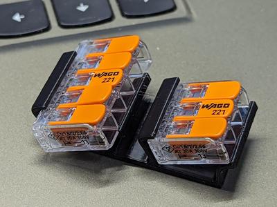 Wago 221-61x 10GA 30A surface mount clip wide version