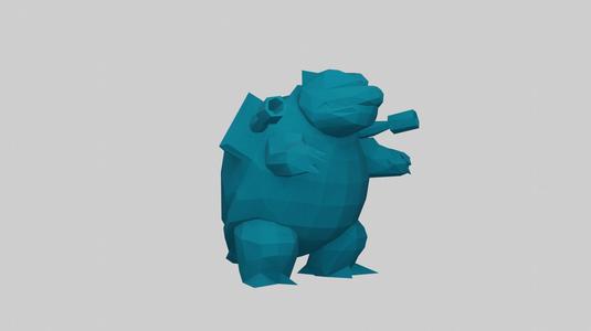 BLASTOISE LOW POLY