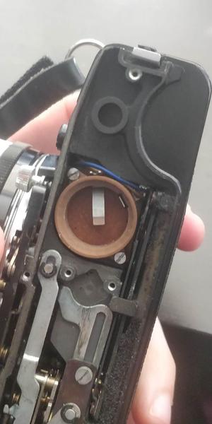 Konica Auto-Reflex battery chamber