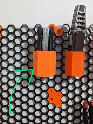 Simple fat Cup - Honeycomb storage wall - STEP files