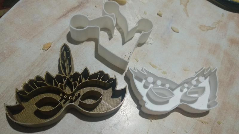 Carnival cookie cutters mask