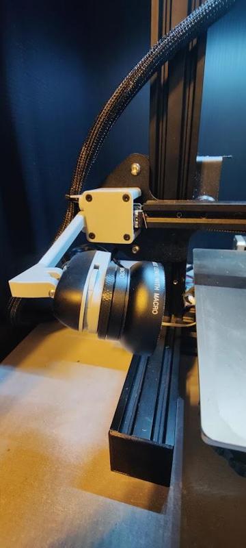 Beefed camera mount and cable management