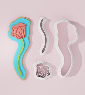 Flower #2 Cookie Cutter with CCHub Logo