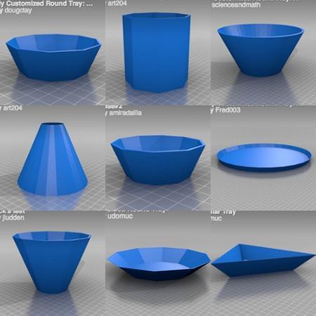 Round Tray: Simple and Parametric