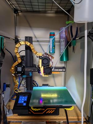 Cable chain and 5015/4010 Fan mounter for Kingroon KP3S