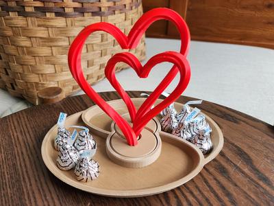 Two Hearts That Start Apart, But Belong Together (Optional Tray)