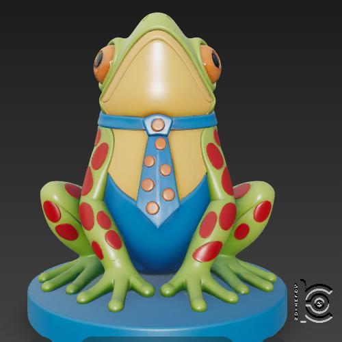 Business Frog - 3D model for printing