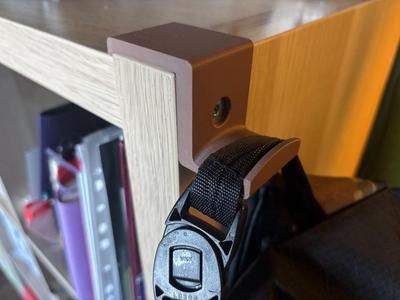 IKEA Kallax bag hanger - no additional hardware