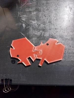 Tessellating dinosaur tile