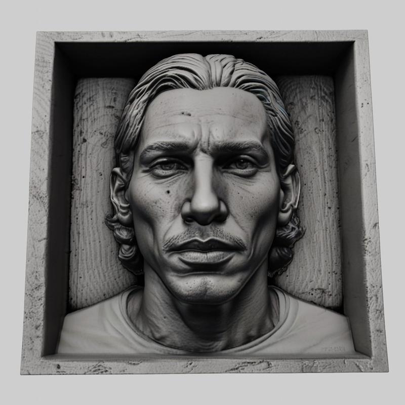 Adam Driver head relief actor