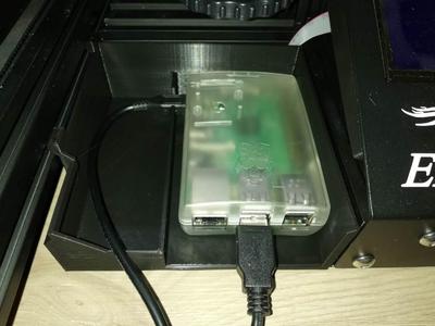 Ender-3 Tray with section for Raspberry PI