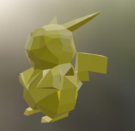 Low poly pikachu