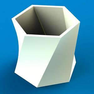 Hexagonal vase
