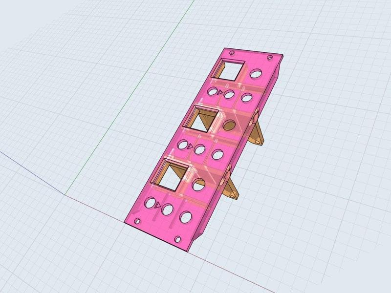 8HP Ali FX3 Eurorack panel 