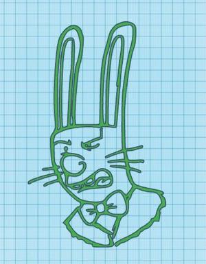 RANSID RABBIT - ROCKOS MODEN LIFE - WALL ART