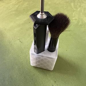 Gridfinity box 1x1 for TS100 soldering iron and two brushes