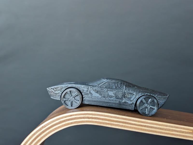 Ford GT with print in place moving wheels