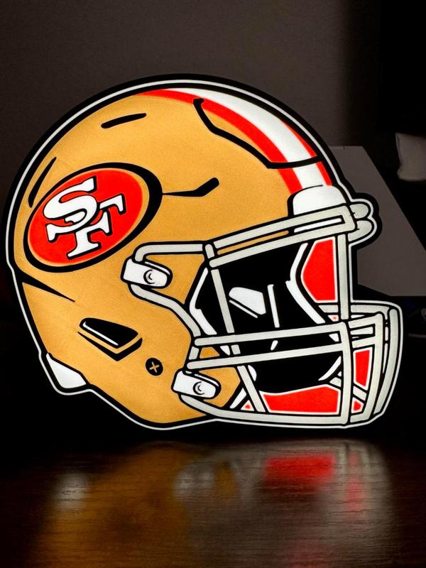 49ers Helmet Lightbox