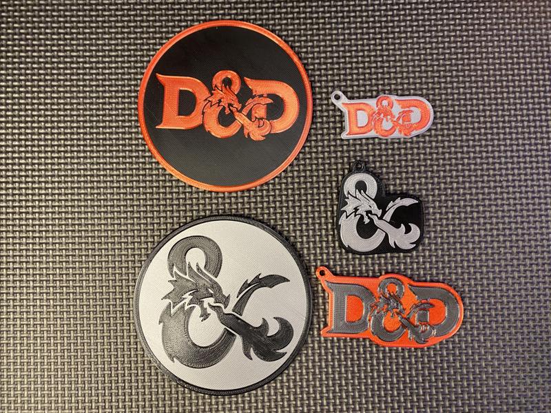Dungeons and Dragons Coasters and Keychains