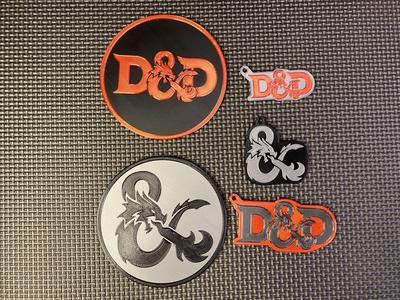 Dungeons and Dragons Coasters and Keychains