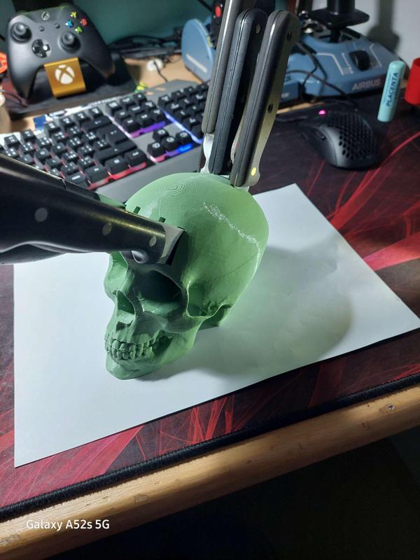 Skull knife holder