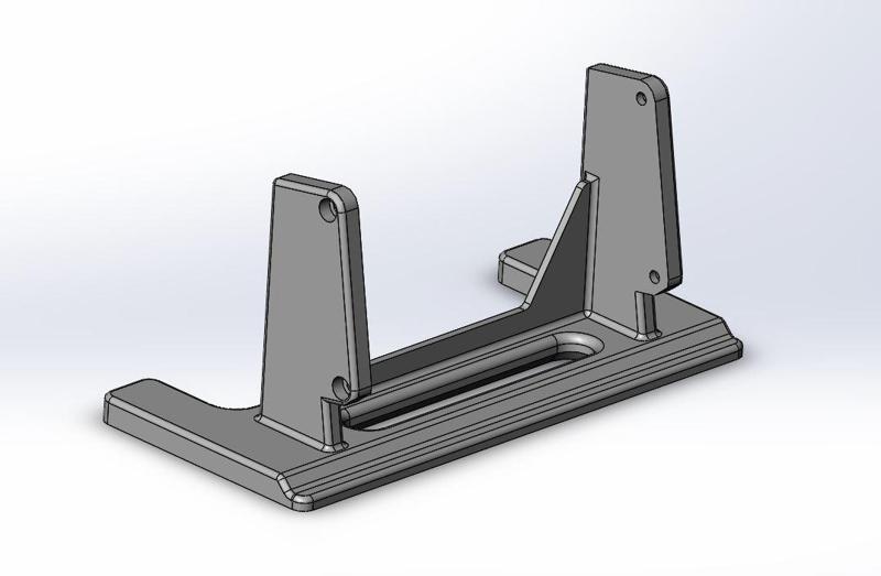 Sonic pad fixed 10° magnetic support for metallic shelves.