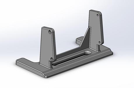 Sonic pad fixed 10° magnetic support for metallic shelves.