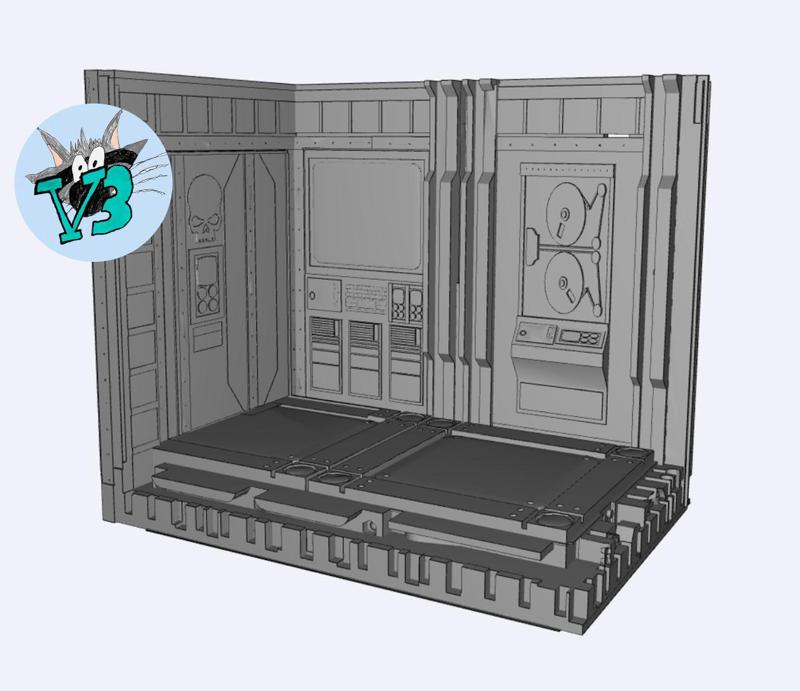 Industrial Gothic - Small Room -1 (Servers)