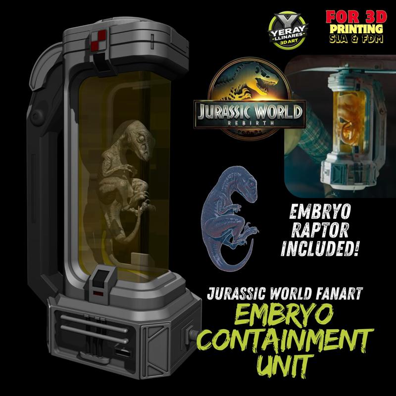 Embryo Container + Raptor Embryo - Jurassic World Rebirth
