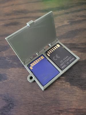 Dual SD Card Keychain