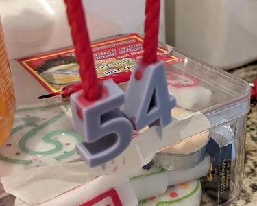 Birthday Cake Candle Holders for Small Resin Printer