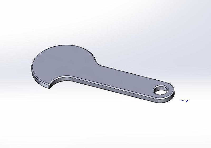 Grocery cart lock key