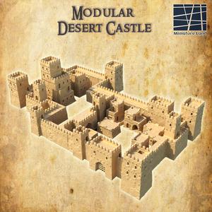 Modular Desert Castle 28 mm Tabletop Terrain