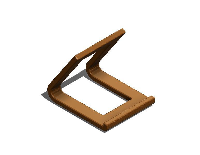 Compact Phone Holder – STL File for 3D Printing | Desk or Bedside Use