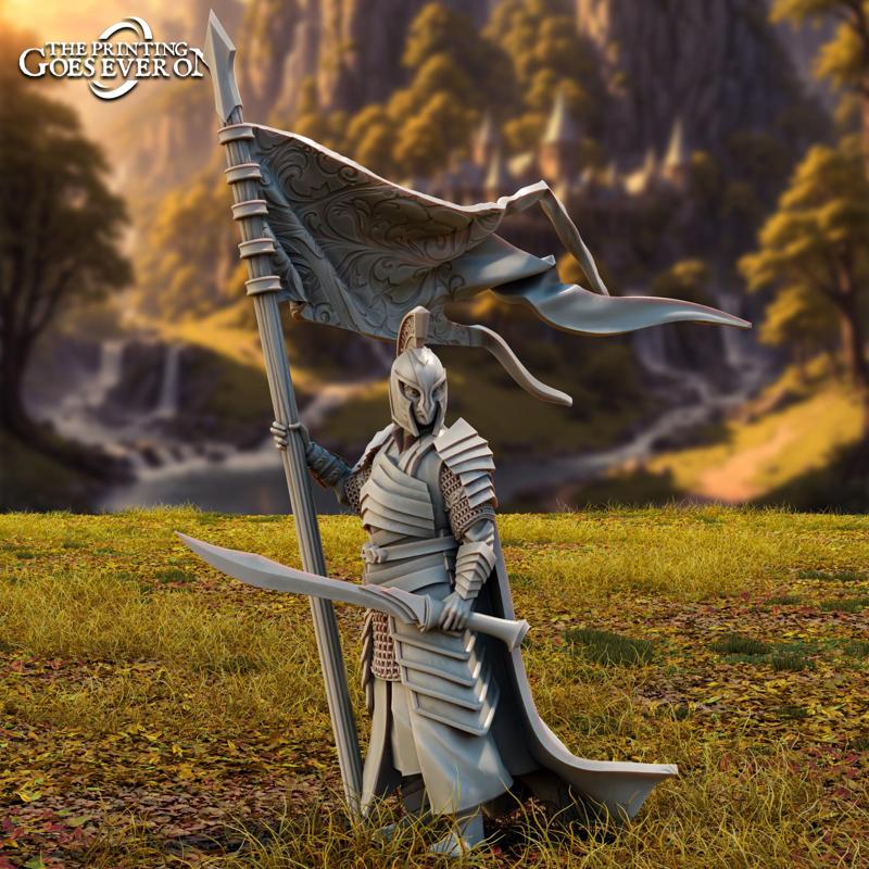 High Elf Banner Bearer - Presupported