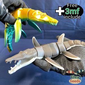 Flexi Liopleurodon (Print-in-place)
