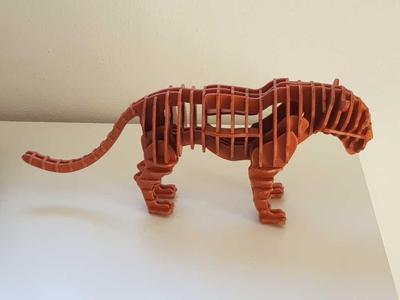 Tiger 3D puzzle remixed