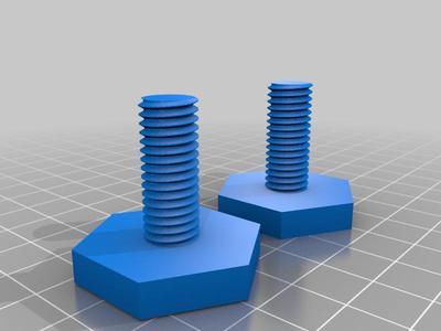 Adjustable foot Bolt M10
