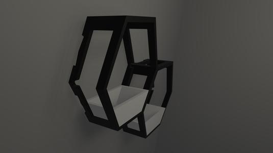 Modular Honeycomb Wall Planter