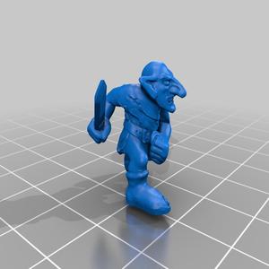 Goblin with kitchen knife