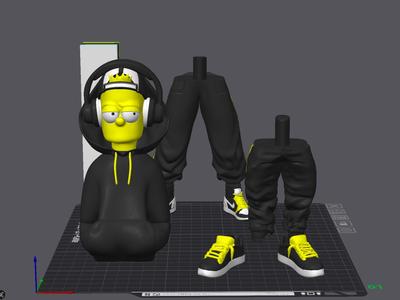 Urban Vibes Bart Simpson – Blacked Out Drip 