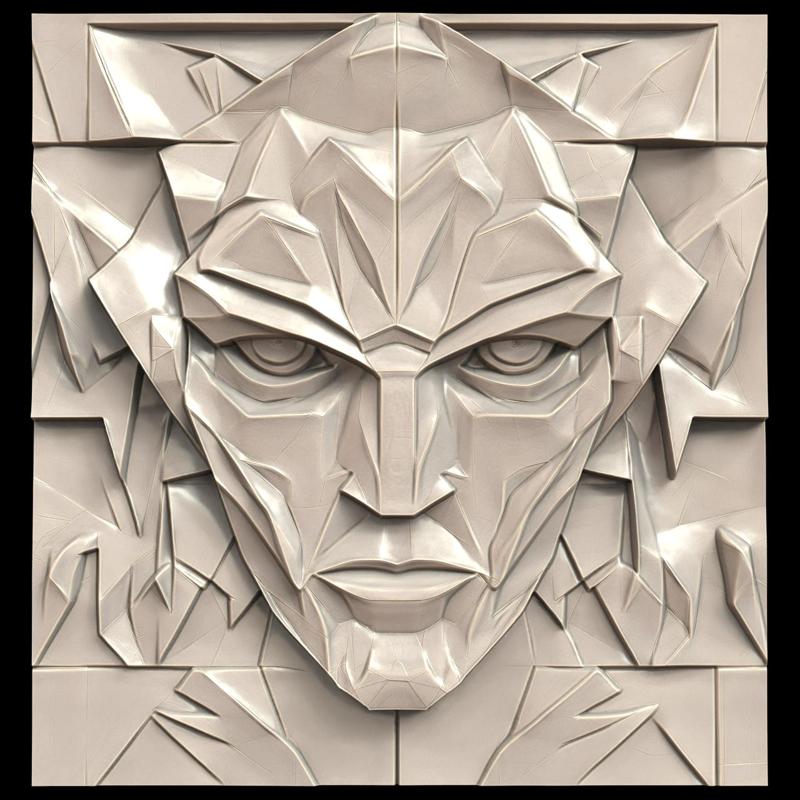 3D Model STL File for CNC Router/Laser & 3D Printer A Medieval Warrior Who Wakes Up in the Future and Must Adapt 2