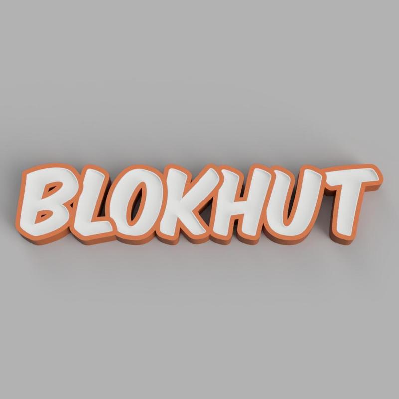 NAMELED BLOCKHUT - LED LAMP WITH NAME