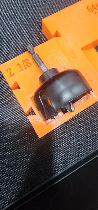 2 1/8" hole saw holder
