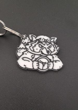 Raccoon keyring