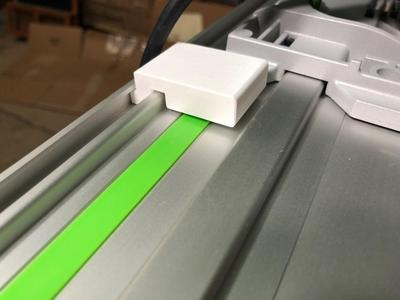 Butée pour rail de guidage