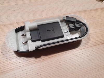 Steam Deck Carrying Case Insert With Stand (Samsung 45W GaN + MicroSD)