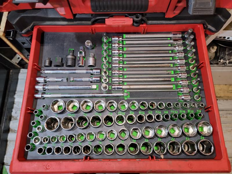 Packout Drawer Socket insert