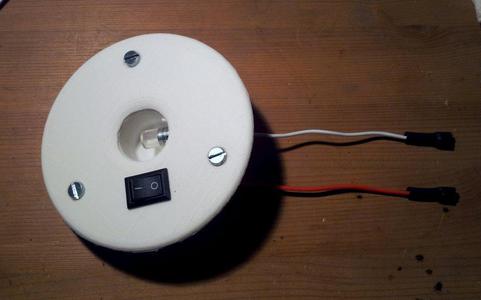 Small flat automotive interior light