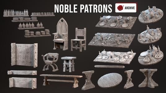 23-11 Tables, chairs and shelves - noble patrons